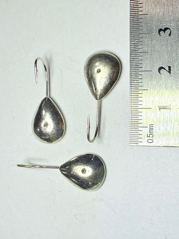 Мормышка Mustad тип 308 цв: серебро-гальваника (2,8гр. d-10х14мм)