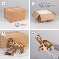 Статуэтка Слон Большой Бронза