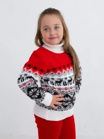 Свитер вязаный с горлом