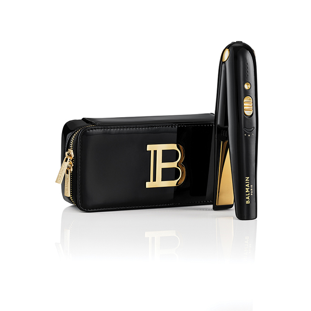 Balmain Hair Couture Утюжок беспроводной цвет черный + золотой B713 Limited Edition Cordless Straightener FW21 Black Gold