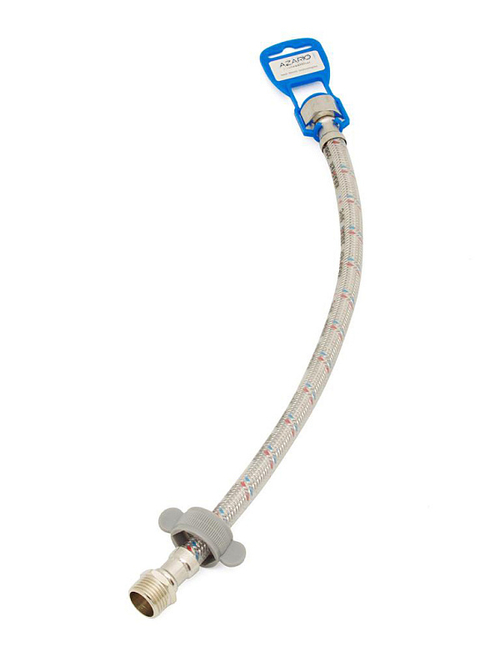 Гибкая подводка AZARIO LUXe для воды, 60 см., 1/2", вн. - нар. силиконовая оболочка (AZLux708)