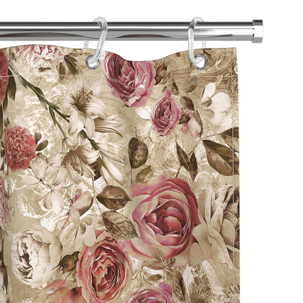 Штора для ванной Valiant Vintage Flowers, 180 x 180 см, полиэстер