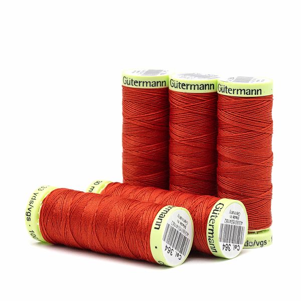 Нитки отделочные Gutermann Top Stitch 30 (30 метров), 5 кат. | 364 красно-лососевый