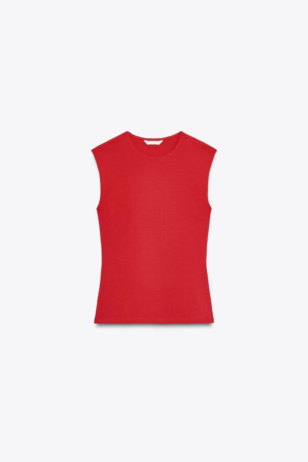 ZARA ТОП БЕЗ РУКАВОВ, КЛУБНИЧНЫЙ