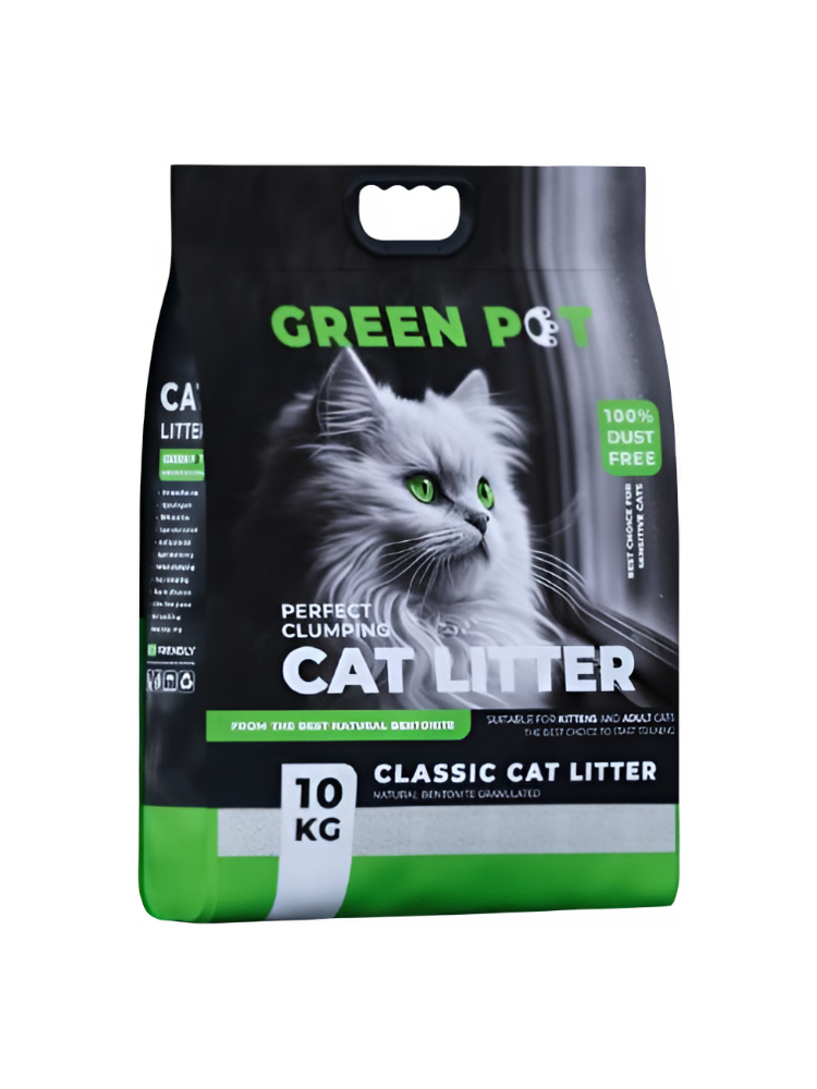 Green pet бентонитовый наполнитель для кошек гранулированный