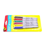 Маркер перманентный Basir, 12 мм, пулевидный наконечник 2 мм, 6 шт, разноцветные