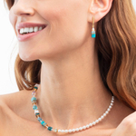 Серьги Coeur de Lion Turquoise-Gold 5086/21-0616