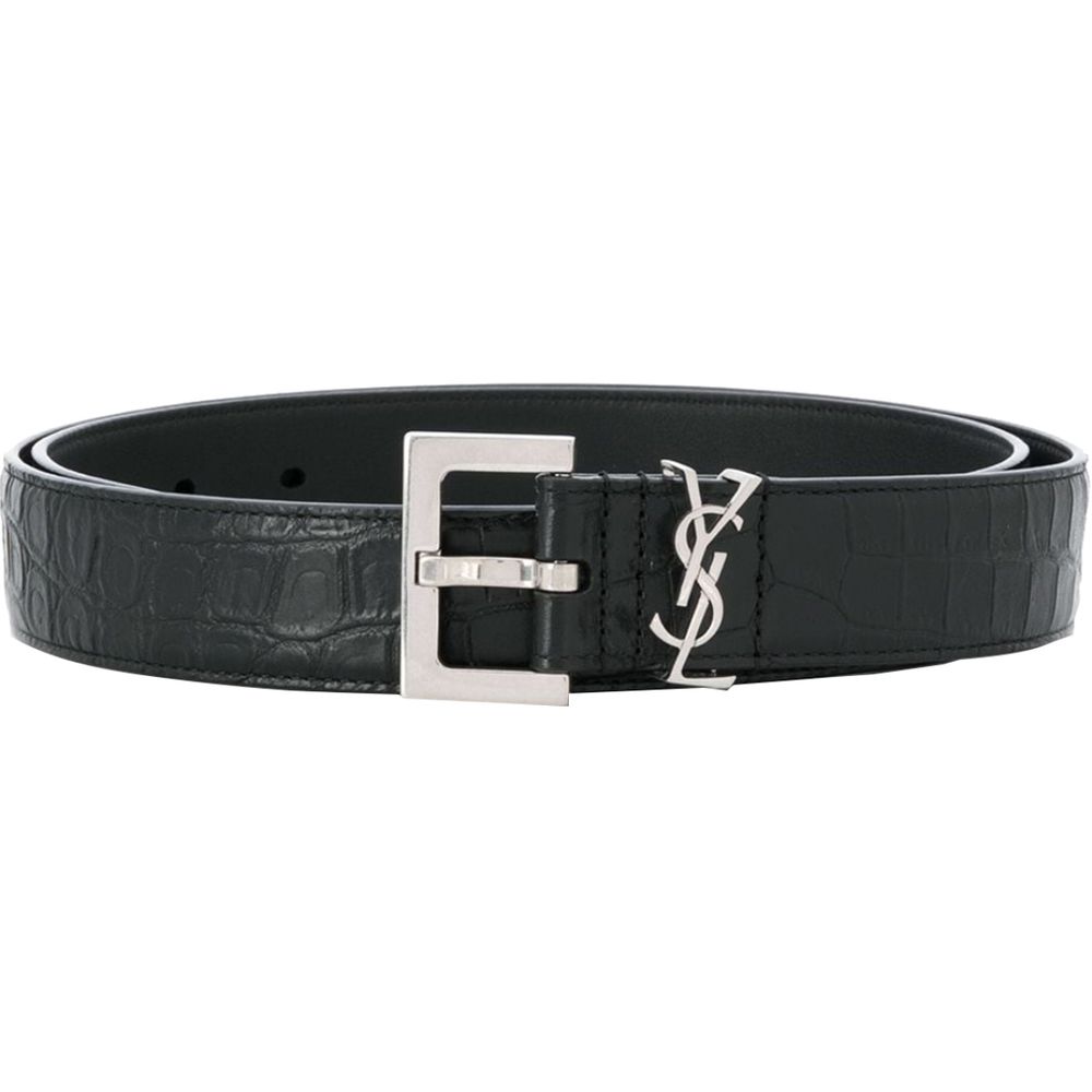 Пояс SAINT LAURENT LOGO 3cm, 634440-DZE0E-1000