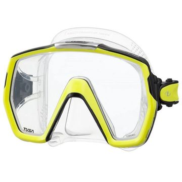 Маска TUSA Freedom HD прозрачный/желтый