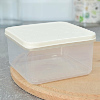 Контейнер для продуктов 1,2л квадратный Modena (светло-бежевый)