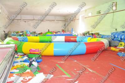 Круглый надувной бассейн «Разноцветный», 12*12*0,65 м