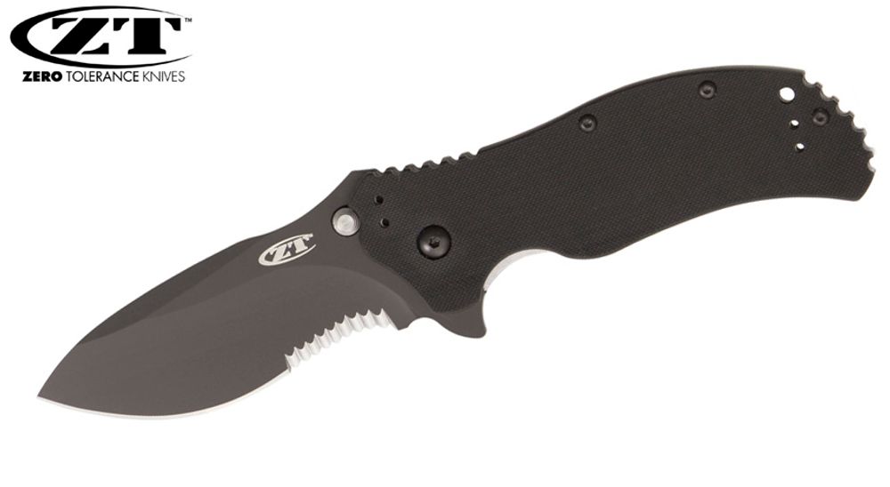 Нож Zero Tolerance модель 0350 Matte Black Folder SpeedSafe