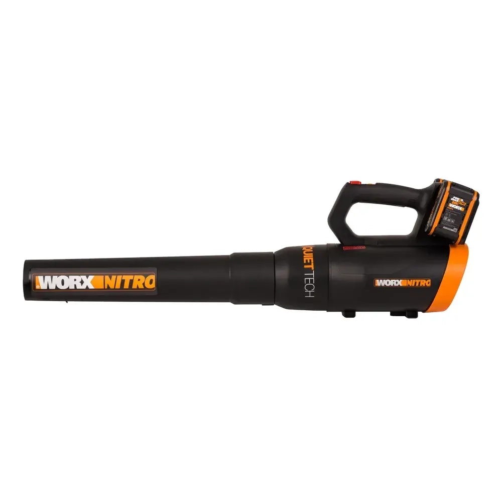 WORX WG581E 40В воздуходувка аккумуляторная (2 x 4 Ач, ЗУ) 62.5 м/с