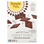 Simple Mills, тонкое шоколадное печенье брауни, с мукой из орехов и семян, 120 г (4,25 унции)