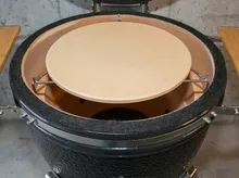Керамический угольный гриль Monolith LeChef Pro 1.0 Red, 52 см, с ножками и столиками, красный