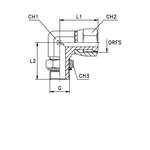 ФИТТИНГ ORFS ELBOW 38-1.1/2