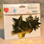 Растяжка "Звездное сияние" 2,5м 7см 24шт, глянец золото