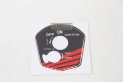 Sticker on ignition switch. Zoomer-X