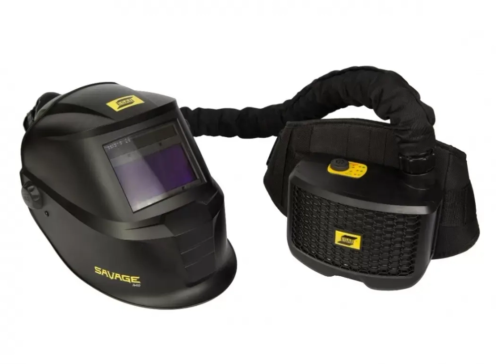 Сварочная маска ESAB SAVAGE A40 PAPR с блоком подачи воздуха, 9–13 DIN
