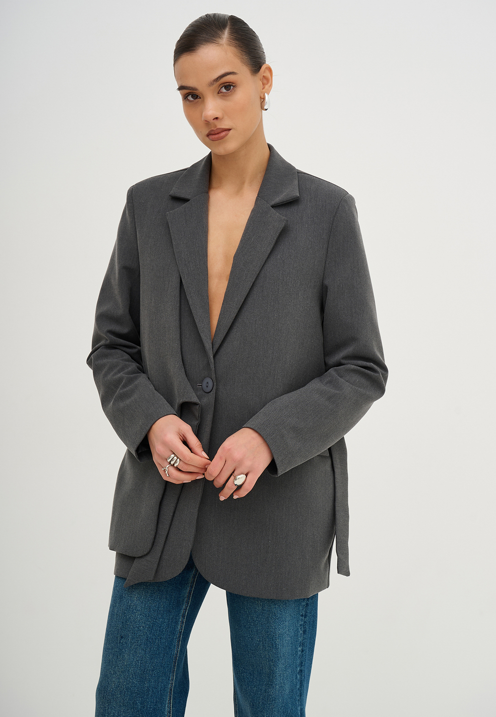 Пиджак асимметричный