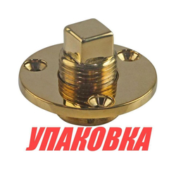 Шпигат латунный с резьбовой пробкой 18 мм, Marine Rocket (упаковка из 15 шт.)