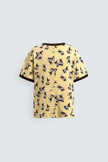 ZARA Х DISNEY ФУТБОЛКА MORTY + FERDY, ЖЕЛТЫЙ