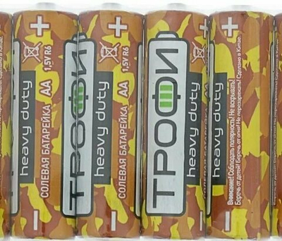 Батарейка солевая Трофи R3, тип ААА б/б 10S