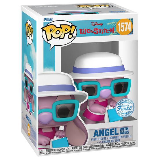 Фигурка Funko POP! Disney Lilo & Stitch Angel w/Bags SS (Exc) (1574) 84936 / Фигурка Фанко ПОП! по мотивам мультфильма "Лило и Стич", Энджил