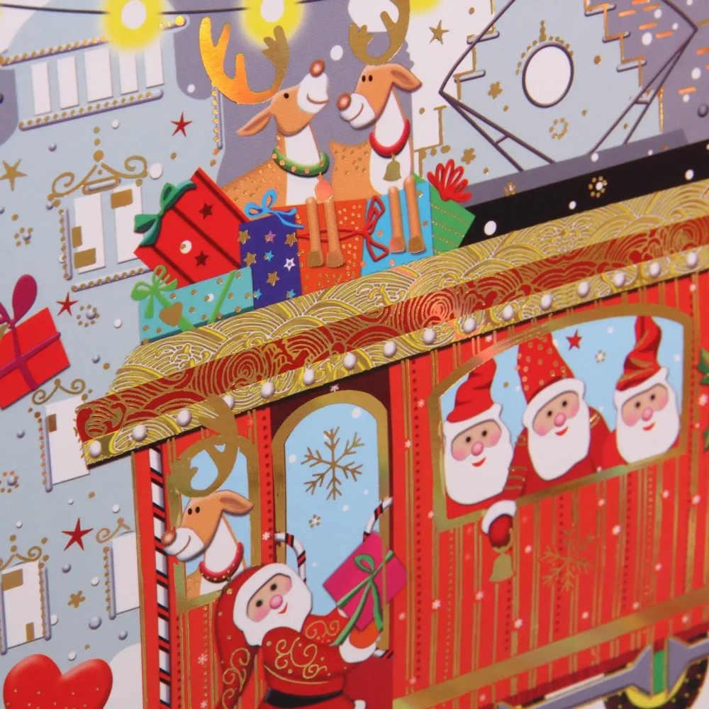 Пакет подарочный «Зимнее веселье» 24,5*19,5*9.9 см, микс