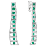 Серьги с Изумрудами и Бриллиантами, E0226-0/1