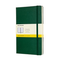 Блокнот Moleskine A5 в клетку зеленый (QP061K15)