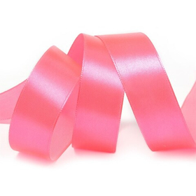 Лента атласная 20 мм. розовая. Длина 27.4м