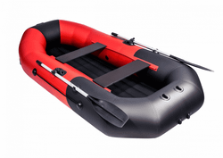 Гребная лодка ПВХ ТАЙМЕНЬ N-270 НД красно-чёрный