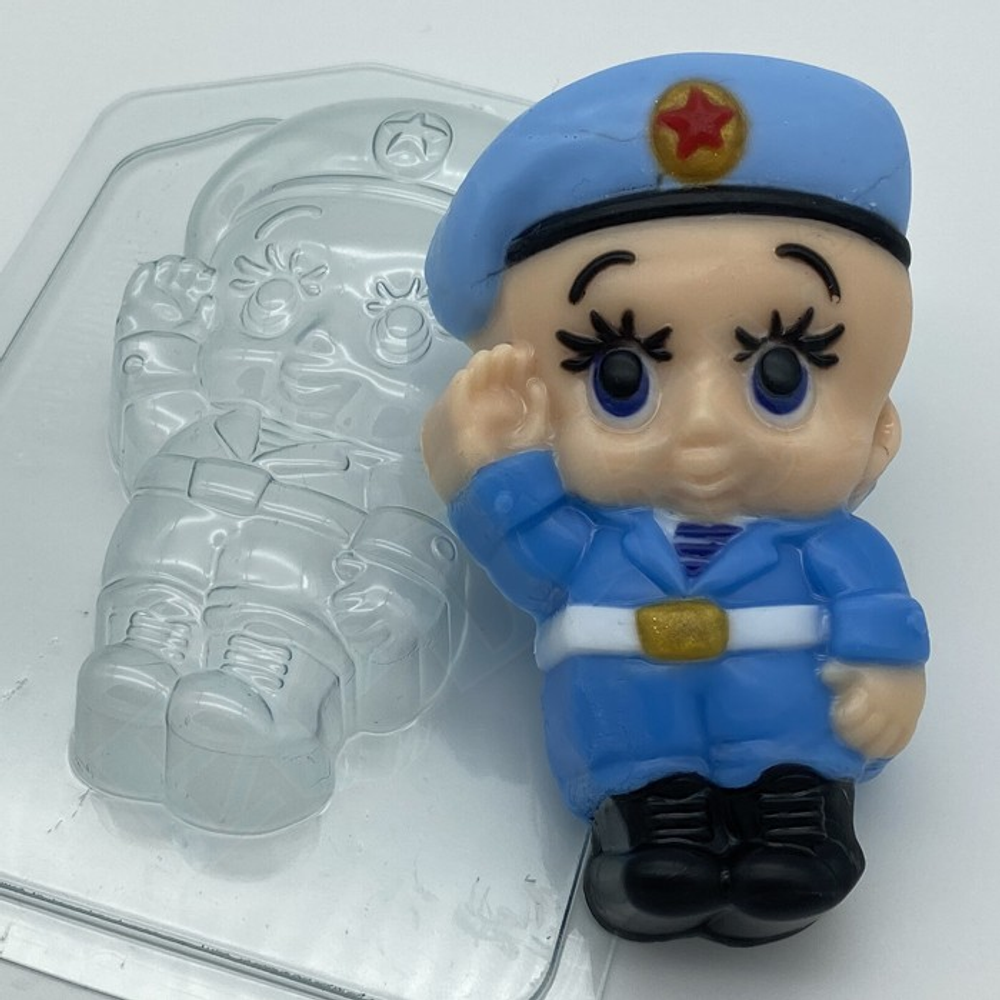 Форма пластиковая для шоколада Малыш/Моряк 6*10см Россия
