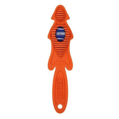 Игрушка для собак JOYSER Slimmy Маленькая шкура лисы из резины c мячом-пищалкой S/M оранжевая, 38 см