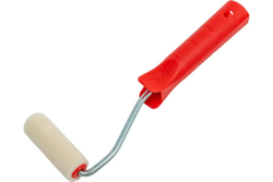 Мини-валик Зубр "ЭКСПЕРТ" "ВЕЛЮР", 100% шерсть, ворс 4мм, ручка 6мм, d=15/70мм 03536-07