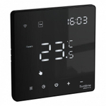 Термостат программируемый ArtGallery 16А с Wi-Fi для электрич. теплого пола моноблочный черн. SE GAL001038