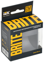 BRITE Подсветка светодиодная встраиваемая ПЛ20-БрМ маренго IEK