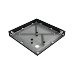 Поддон квадрат  1,0*1,0*0,025 "Universal"акрил d 90 (каркас+экран) выс.14 см BLACK