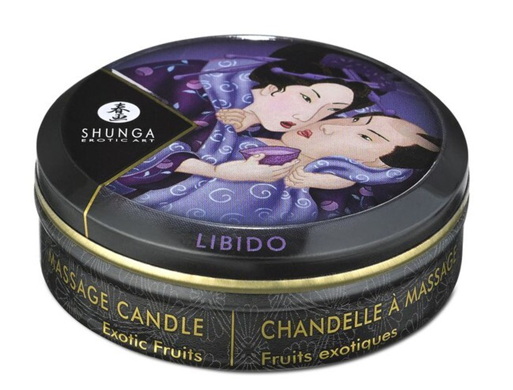 Свеча-массажное масло Libido (экзотические фрукты) 30 мл (Цвет: белый)