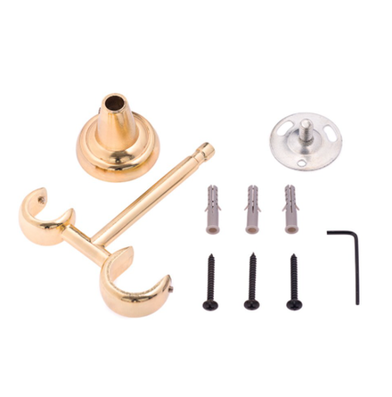 Кронштейн потолочный d25/19 мм, цвет золото глянец