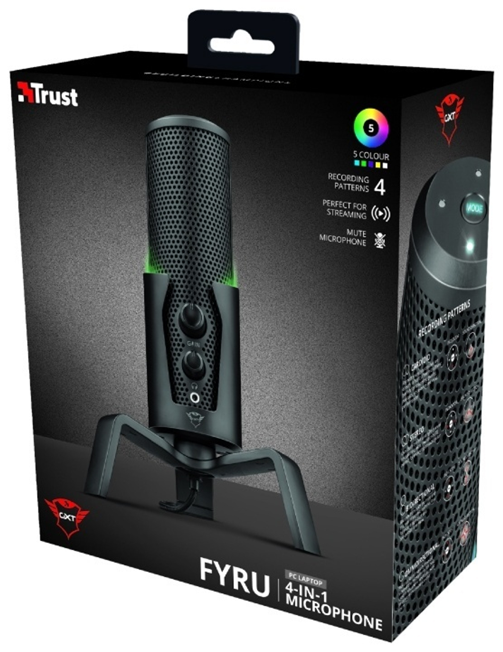 Микрофон Trust GXT 258 Fyru черный