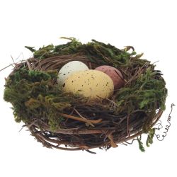 GAEM Набор из 3-х изделий декоративных "Гнездо пасхальное" (10*5), L33 W10 H5 см