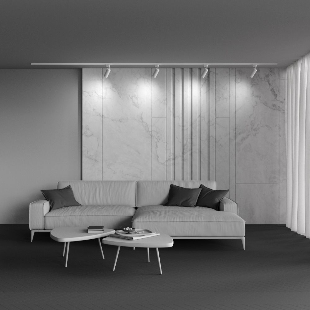 Трековый светильник для однофазного шинопровода Maytoni Unity Focus Design TR011-1-GU10-W