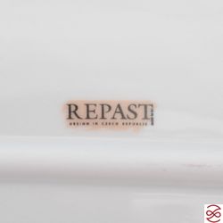 Блюдо овальное Repast Охота зеленая Мария-тереза 38 см