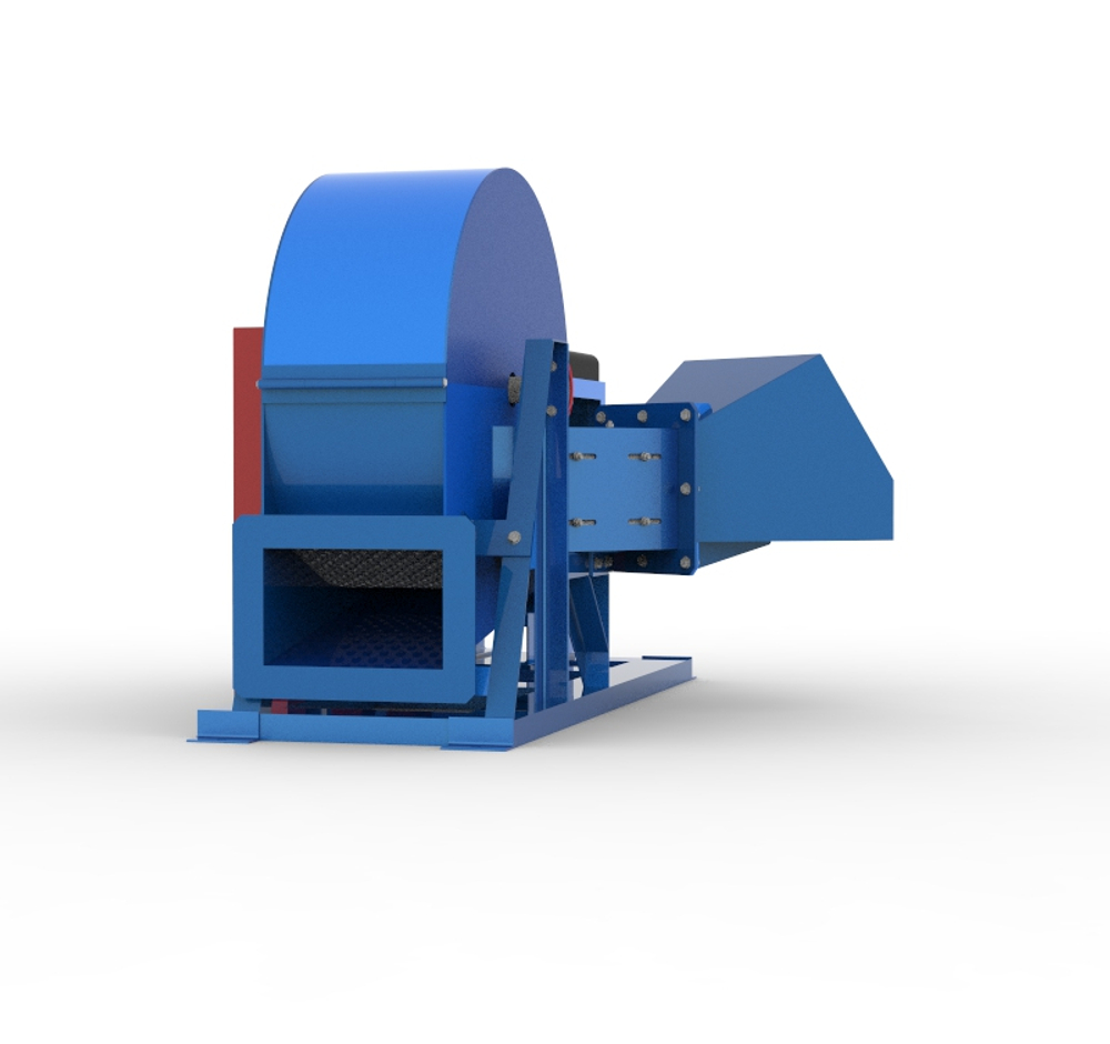 Рубительная машина "Метеор" АП-800П (бензиновый двигатель, 35 (37) л.с., электростартер)