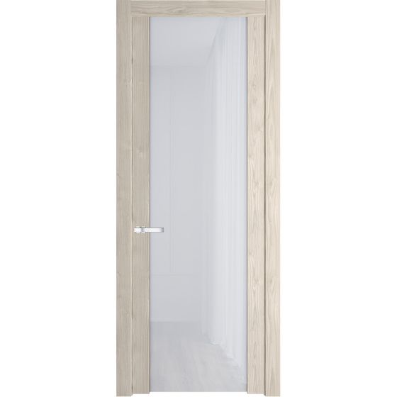 Межкомнатная дверь Profil Doors 1.13N каштан светлый стекло белый триплекс 8 мм