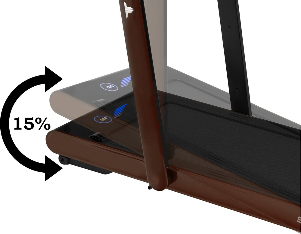 Беговая дорожка Titanium Masters Slimtech S60, коричневая