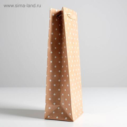 Пакет подарочный ламинированный под бутылку, упаковка, «For you», 13 x 36 x 10 см