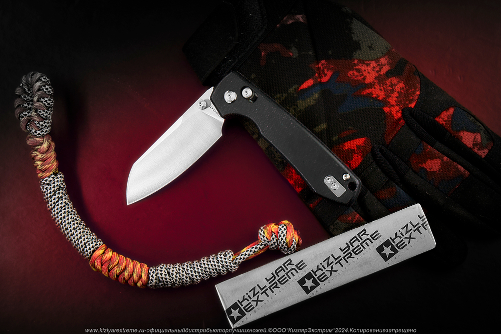 Нож Vosteed Raccoon CB сталь 14C28N Satin Cleaver рукоять Black Micarta